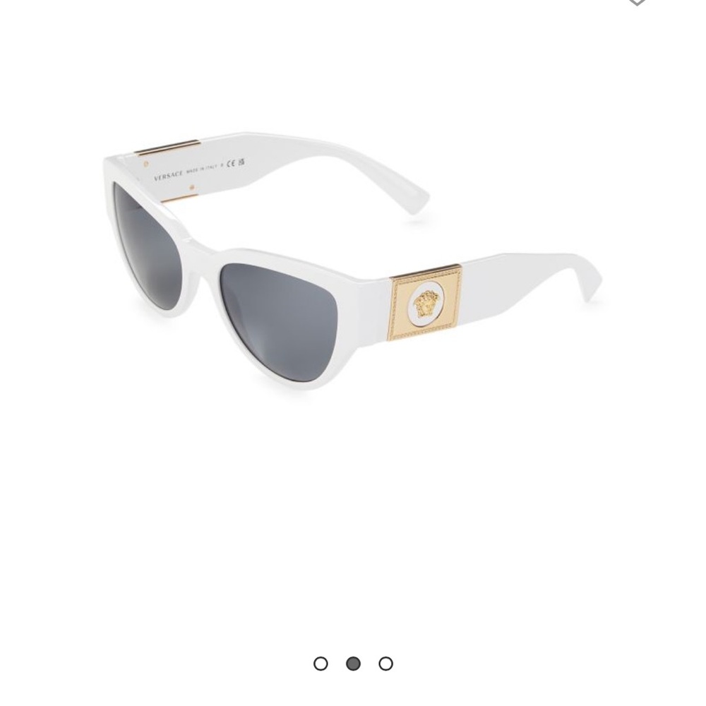 Versace White Cat Eye Sunglasses